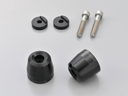 Aluminum Billet Bar Ends for OEM Handlebars, Surface Type, Yamaha M6, Black