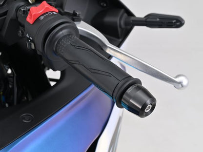 Aluminum Billet Bar Ends for OEM Handlebars, Surface Type, Yamaha M6, Black