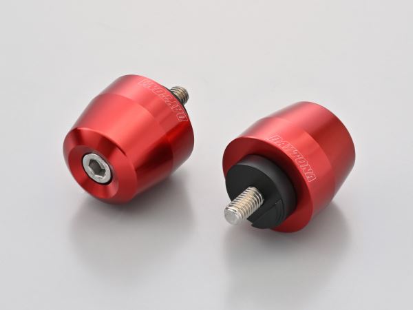 Aluminum Billet Bar End, Surface Type for Yamaha M6 Stock Handlebars, Red