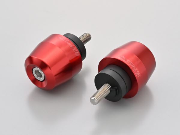 Aluminum Billet Bar Ends for OEM Handlebars, Surface Type, Honda M6, Red