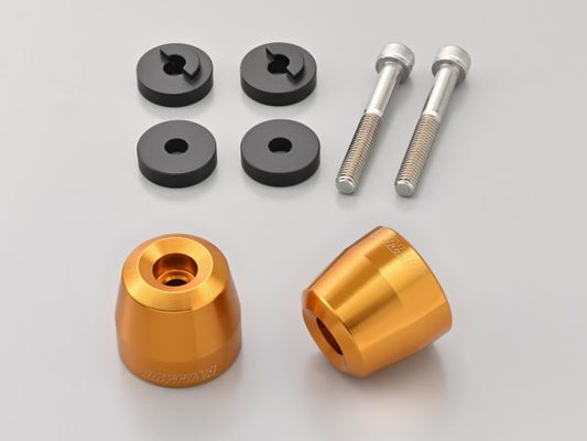 Aluminum Billet Bar Ends for OEM Handlebar, Surface Type, Honda M6, Champagne Gold