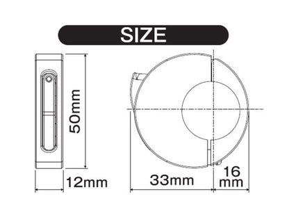 Slender Switch Round Type Black