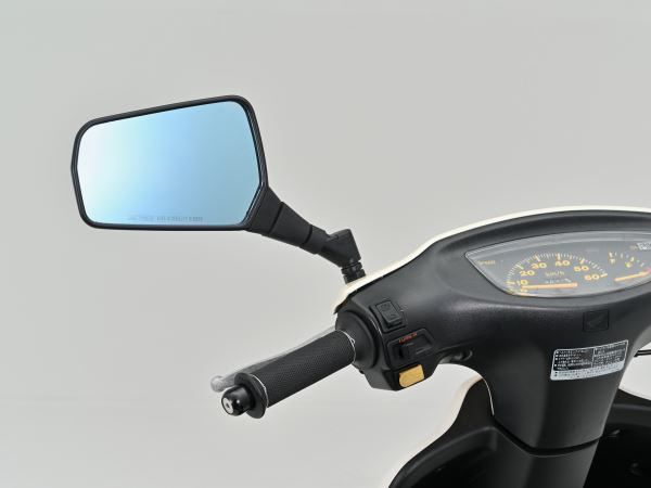 ハイビジミラー GXミラー スクエア ブルー M8正ネジ 片側1個入り