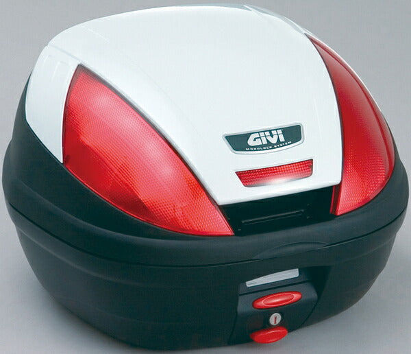 GIVI ジビ E370 B906D モノロックケース パールホワイト塗装 ストップランプ無