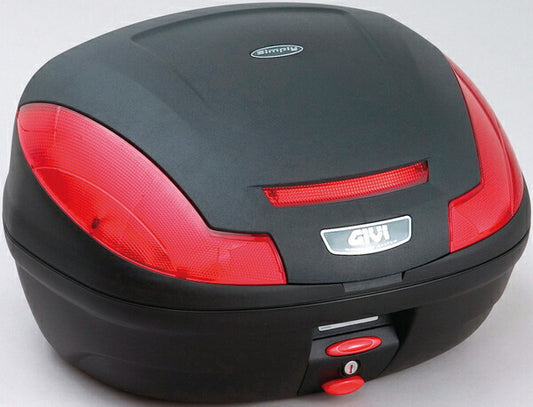 GIVI ジビ モノロックケース E470ND 無塗装ブラック ストップランプ無