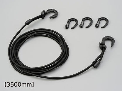 ストレッチコードフック ライムグリーン 3500mm
