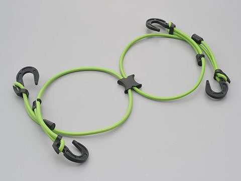 ストレッチコード ライムグリーン 1000mm エックスタイプ