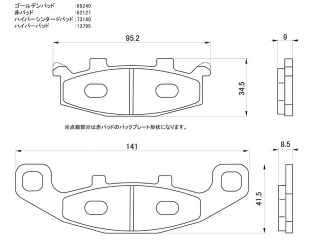 ハイパーシンタード ブレーキパッド