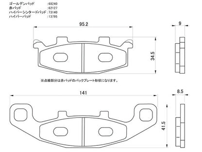 ハイパーシンタード ブレーキパッド