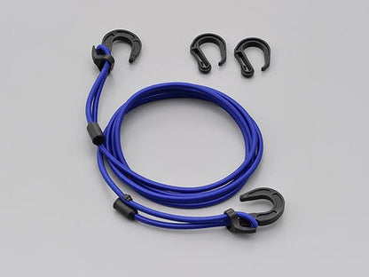 ストレッチコードフック ブルー 2500mm  ツーリング ネット