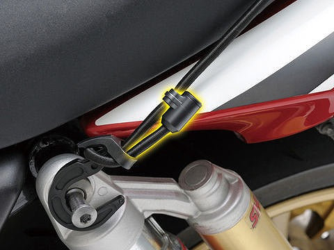 ストレッチコードフック ブルー 2500mm  ツーリング ネット