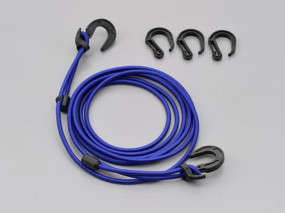 ストレッチコードフック ブルー 3500mm  ツーリング ネット