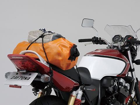 ストレッチコード レッド 1000mm エックスタイプ  ツーリング ネット