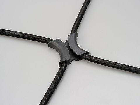 ストレッチコード ブルー 1000mm エックスタイプ  ツーリング ネット