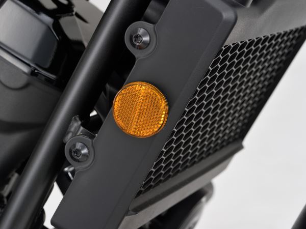 ユニバーサルリフレクター アンバー ラウンド/・シ面テープ貼付タイプ