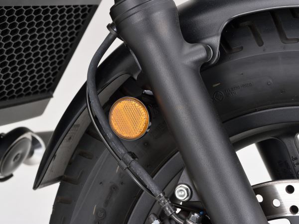 ユニバーサルリフレクター アンバー ラウンド/M6ボルト取付タイプ