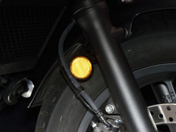ユニバーサルリフレクター アンバー ラウンド/M6ボルト取付タイプ