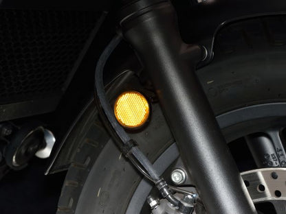 ユニバーサルリフレクター アンバー ラウンド/M6ボルト取付タイプ