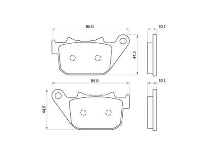 ブレーキパッド(リア用) ハーレー XLスポーツスター(04-12