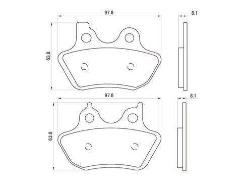 ブレーキパッド(フロント用) ハーレー XLスポーツスター(00-03