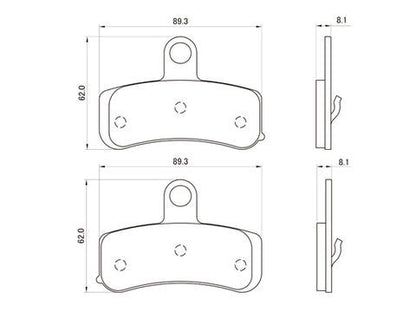 ブレーキパッド(フロント用) ハーレー DYNA ダイナ(08-09)