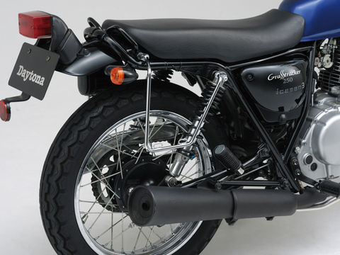 Saddlebag Support for Right Side (Chrome) - GRASS TRACKER / GRASS TRACKER BIGBOY