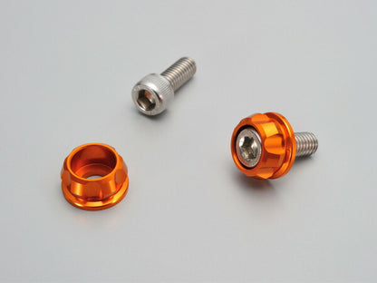 Number Plate Holder Set M6 Orange