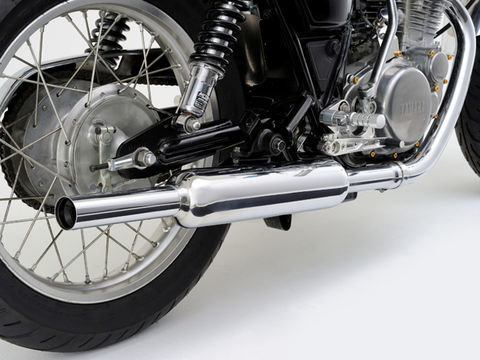 GOODS ステンレスマフラー SR400 RH03J スリップオンキャブトンタイプマフラー SR400 RH03J FI用 – バイクマン