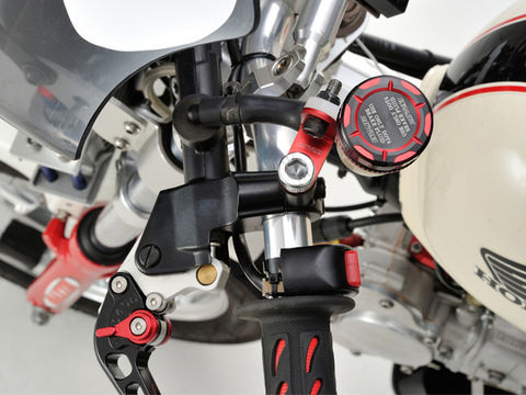 マスターシリンダータンクキャップ NISSIN φ38 レッド