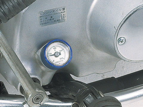 ディップスティック油温計 ブルー/ホワイトパネル モンキー/ゴリラ系用 MONKEY/GORILLA