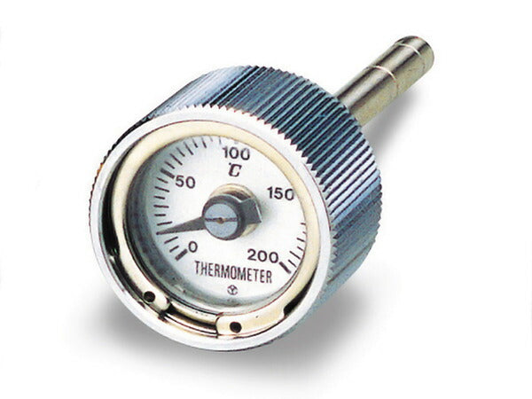 ディップスティック油温計 クロームメッキ/ホワイトパネル モンキー/ゴリラ系用 MONKEY/GORILLA