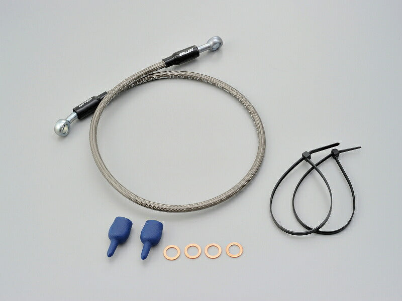 ショートブレーキホース シルバーメッシュ SR系用 SR400/SR400FI