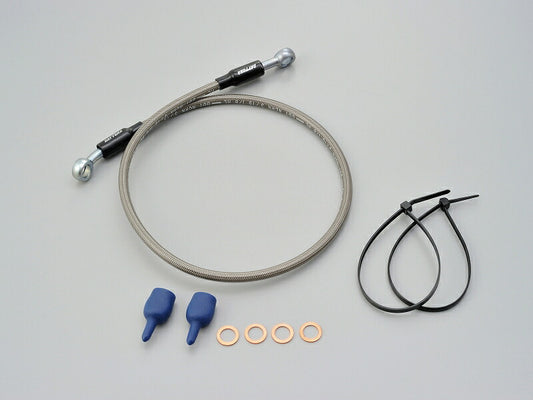 ショートブレーキホース シルバーメッシュ SR系用 SR400/SR400FI