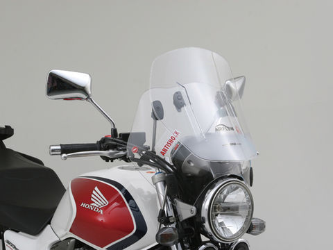 GIVI 大型ウインドスクリーン AF49 クリアー H410mm～530mm×W520mm