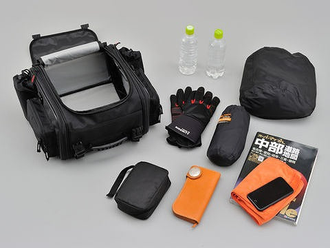 ヘンリービギンズ ツーリングシートバッグ DH-717 ブラック Sサイズ 20～26L