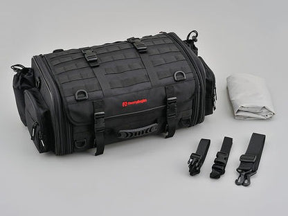 ヘンリービギンズ ツーリングシートバッグ DH-718 ブラック Mサイズ 33～42L