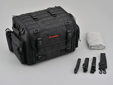 ヘンリービギンズ ツーリングシートバッグ DH-719 ブラック Lサイズ 44～60L
