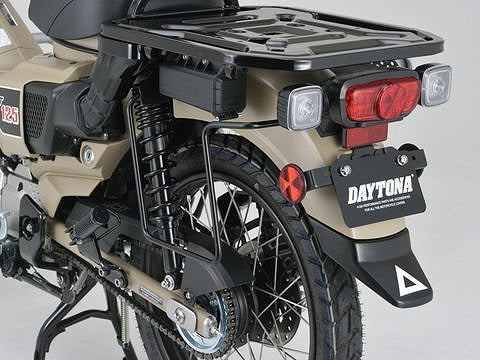 サドルバッグサポート スチール製マットブラック塗装仕上げ 左側専用