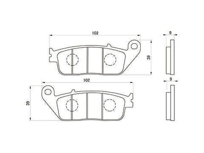 ゴールデンパッドX フロント CB400SF