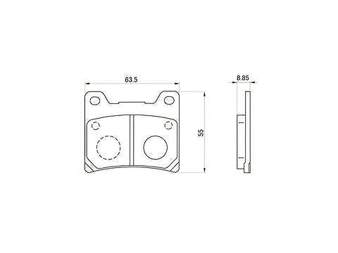 Daytona 66739 Golden Pad X Brake Pads Front/Rear V-MAX