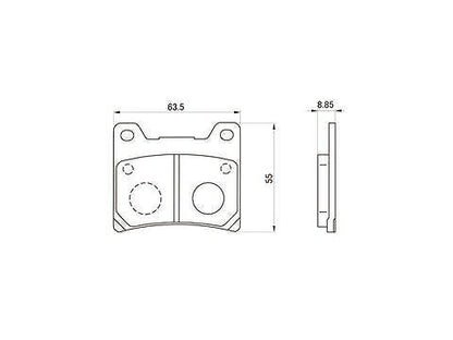 Daytona 66739 Golden Pad X Brake Pads Front/Rear V-MAX