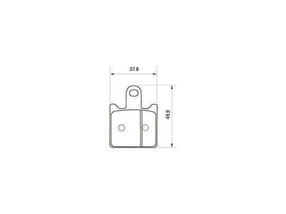 Daytona 67736 Golden Pad X Brake Pads Front ZZR1400