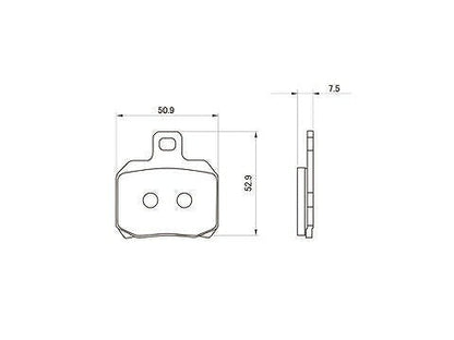 ゴールデンパッドX リヤ 999S(02)