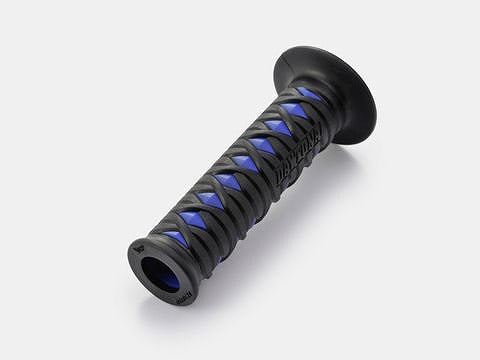 GRIPPY GRIP グリッピーグリップ GG-D-KATANA ブラック×ブルー 125mm エンド貫通/φ22.2ハンドル用