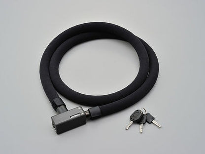 ストロンガースチールリンクロック ブラック 1800ｍｍ キーロックタイプ 1340g