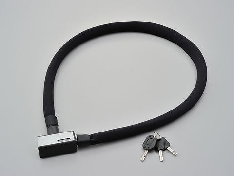 ストロンガーワイヤーロック シルバー 1200ｍｍ キーロックタイプ 670g