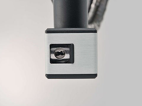 ストロンガーワイヤーロック シルバー 1200ｍｍ キーロックタイプ 670g