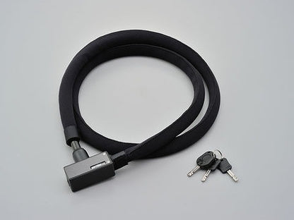 ストロンガーワイヤーロック ブラック 1800ｍｍ キーロックタイプ 900g