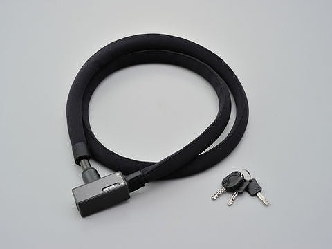 ストロンガーワイヤーロック ブラック 1800ｍｍ キーロックタイプ 900g