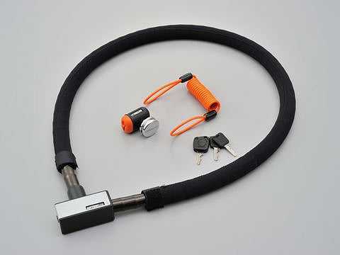 ストロンガーロック ディスクロック＆スチールリンク シルバー 1200mm 1050g